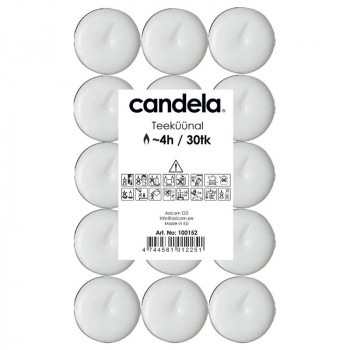 Candela velas de chá 30 unid.