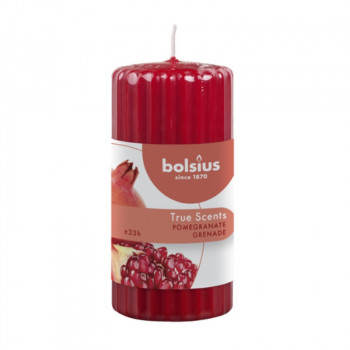 Bolsius True Scents Vela perfumada cilindro Ø58 x 120 mm, romã