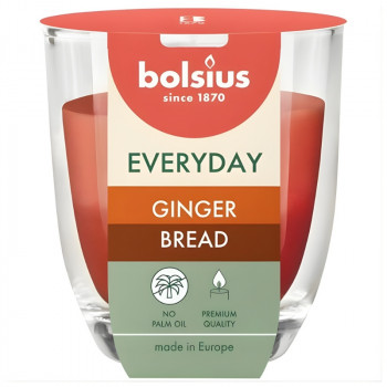 Bolsius Everyday Vela perfumada em vidro Ø70 x 80 mm, pão de mel
