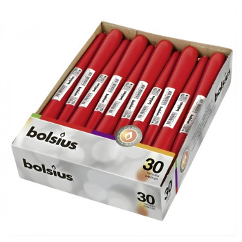 Bolsius Vela de mesa 245/24 mm, vermelho