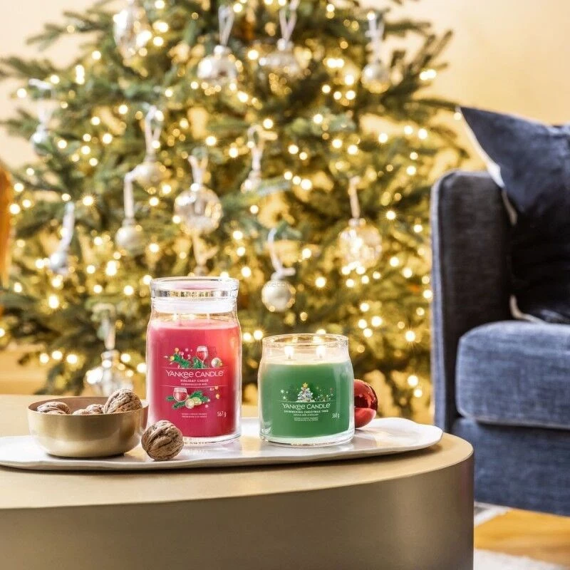 Yankee Candle Vela Shimmering Christmas Tree, média