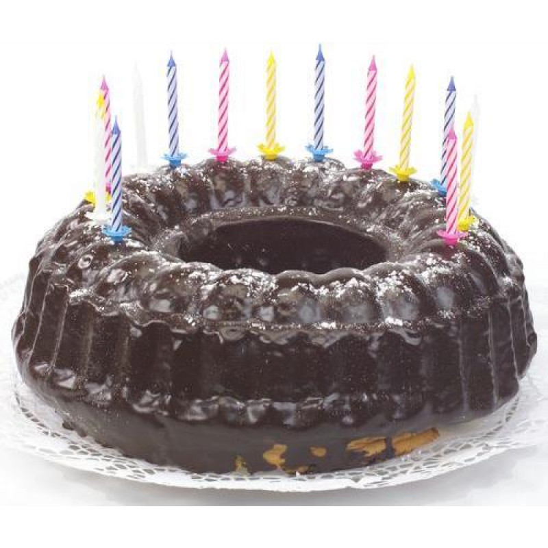 Papstar Velas de aniversário, 6 cm, multicolor, 24 unid. (12730)