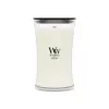 Vela WoodWick White Teak, grande, 610 g