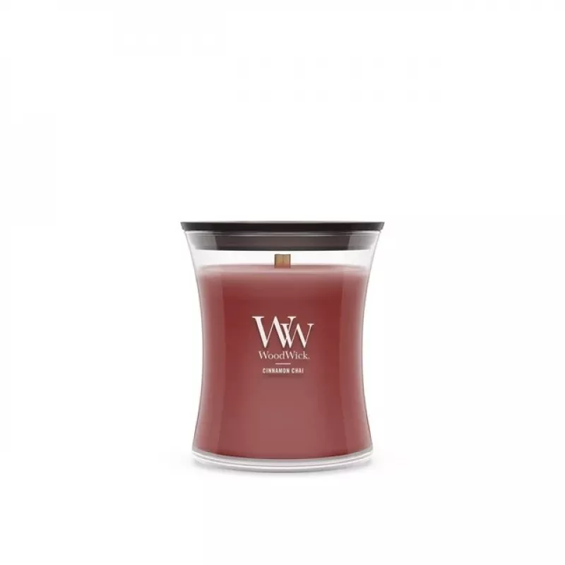 WoodWick Vela pequena, Cinnamon Chai