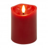 Goobay Velas de cera LED, 10 cm, vermelho