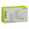Goobay Velas de cera real LED, branco
