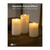 Goobay Velas de cera real LED, branco