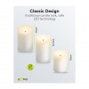 Goobay Velas de cera real LED, branco