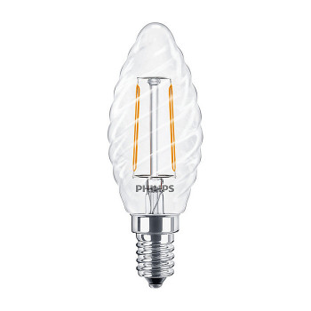 Philips CorePro Lâmpada vela LED filamento 250lm 2W 2700K E14