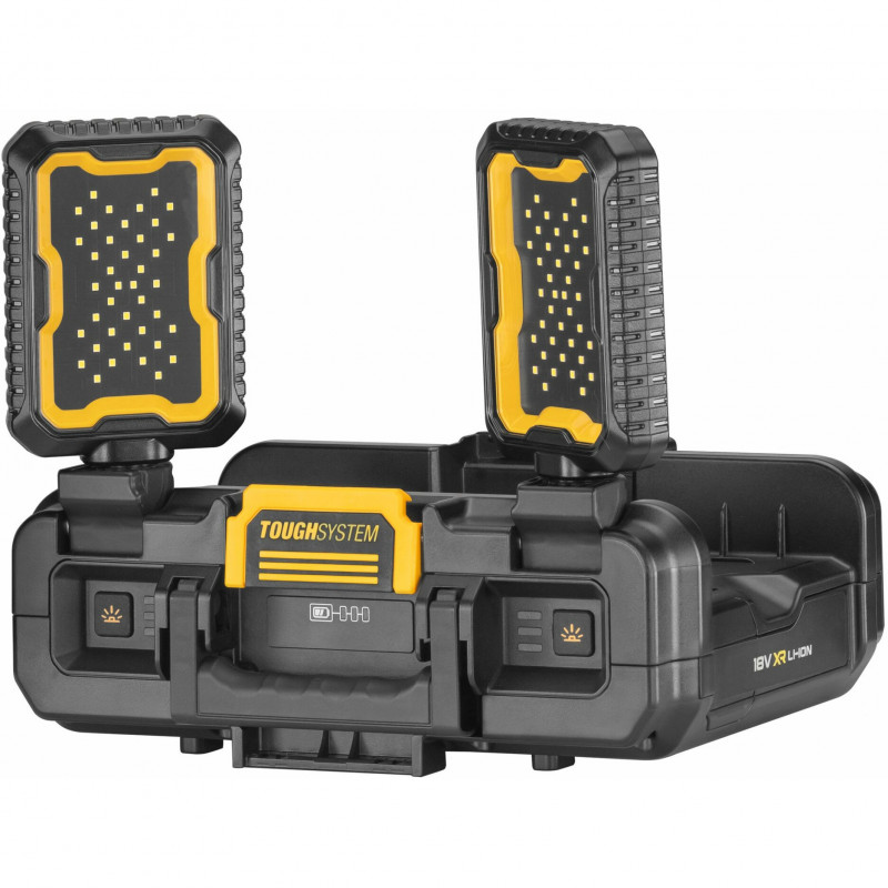 DeWALT DWST08061-1 ToughSystem 2.0 mala de ferramentas com iluminação, 14 l, preto/amarelo