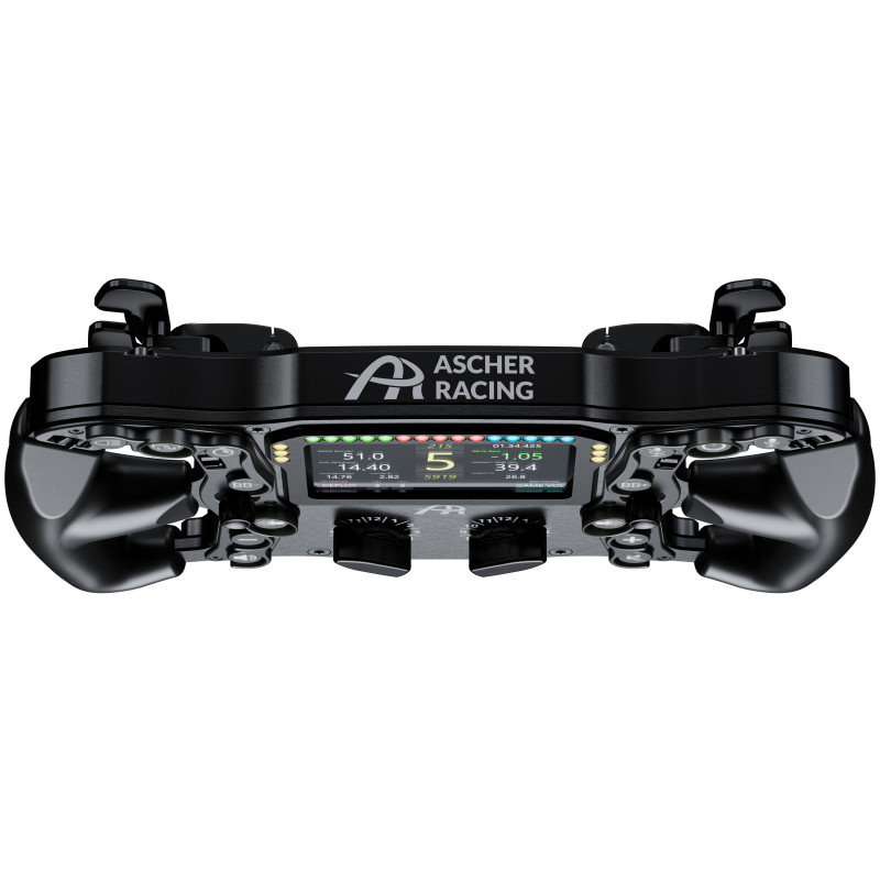 Volante de sim racing Ascher Racing Ultimate Black Edition