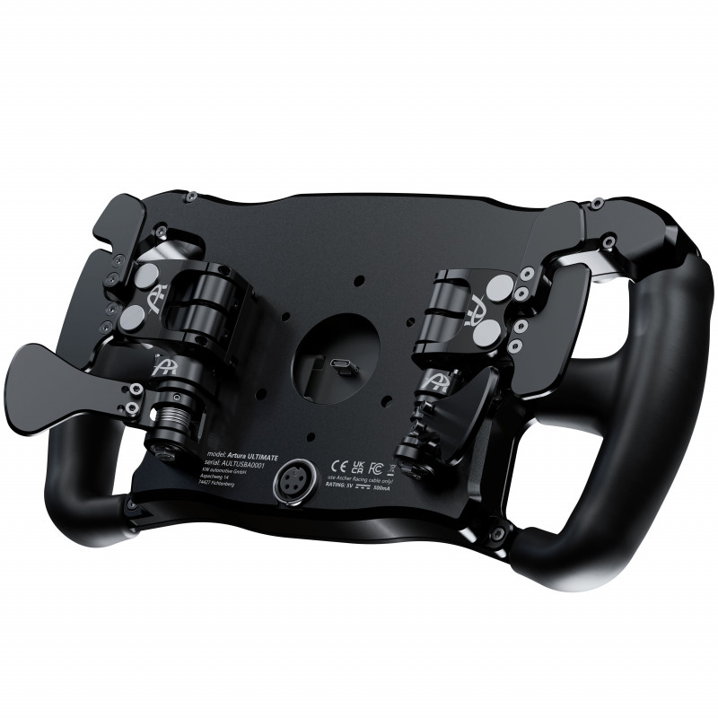 Volante de sim racing Ascher Racing Ultimate Black Edition