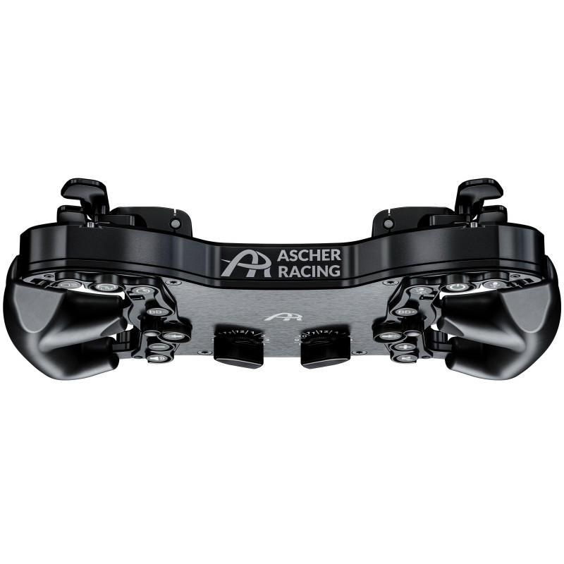 Volante de sim racing Ascher Racing Pro-USB Black Edition