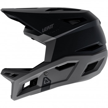 Capacete de bicicleta integral Leatt MTB Gravity 4.0 V26, Stealth Black/cinzento, L