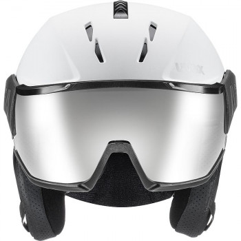 Capacete de esqui UVEX Instinct Visor, preto/branco, 53-55 cm (56/6/260/50)