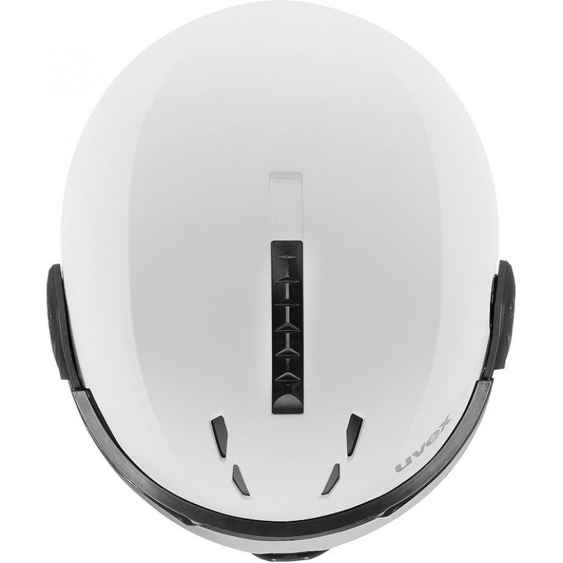 Capacete de esqui UVEX Instinct Visor, preto/branco, 53-55 cm (56/6/260/50)