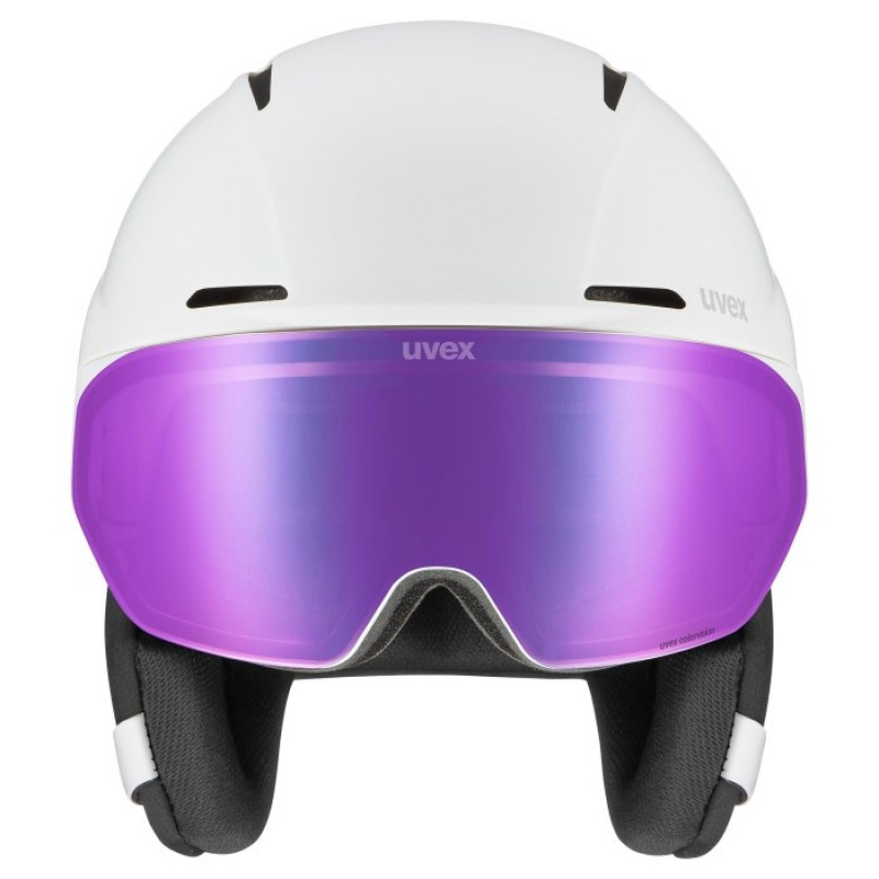 Capacete de esqui UVEX Horizon CV, branco, 55-59 cm (56/6/341/11)