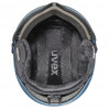 Capacete de esqui UVEX Wanted Visor, pedra/azul, 58-61