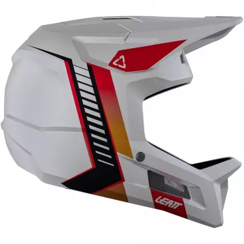 Capacete de bicicleta full-face LEATT MTB Gravity 2.0 V26, XL, branco