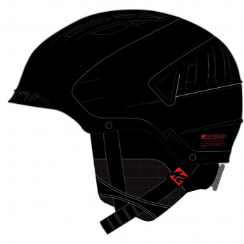 Capacete K2 Diversion para homem 51-55, preto
