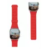 Pulseira de silicone magnética bilateral Urban Armor Gear UAG Pathfinder para Apple Watch Series 4-6 & SE 1-3, 44mm / Series 7-9, 45mm / Series 10-11, 46mm / Ultra 1-3, 49mm (ash/lava)
