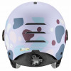 Capacete de esqui infantil UVEX Rocket jr. Visor 54-58, lavanda