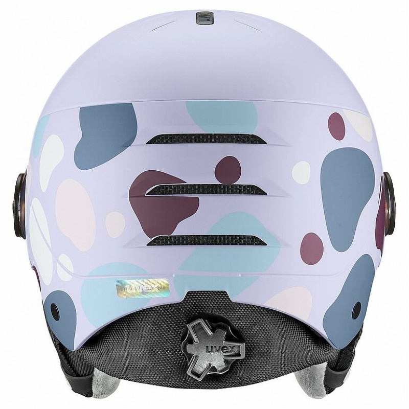 Capacete de esqui infantil UVEX Rocket jr. Visor 54-58, lavanda