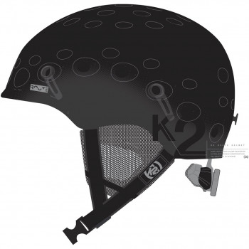 Capacete K2 ROUTE homem 51-55, preto