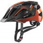 Capacete de bicicleta UVEX Quatro 52-57, laranja/titânio