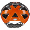 Capacete de bicicleta UVEX Quatro 52-57, laranja/titânio
