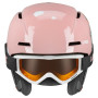 Conjunto de capacete de esqui para criança UVEX Viti 46-50, rosa