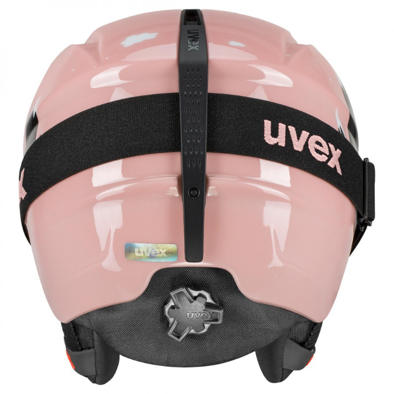 Conjunto de capacete de esqui para criança UVEX Viti 46-50, rosa