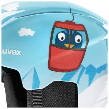 Conjunto de capacete de esqui para criança UVEX Viti, azul, 46-50 (56/S/317/10)