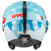 Conjunto de capacete de esqui para criança UVEX Viti, azul, 46-50 (56/S/317/10)