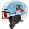Conjunto de capacete de esqui para criança UVEX Viti, azul, 46-50 (56/S/317/10)