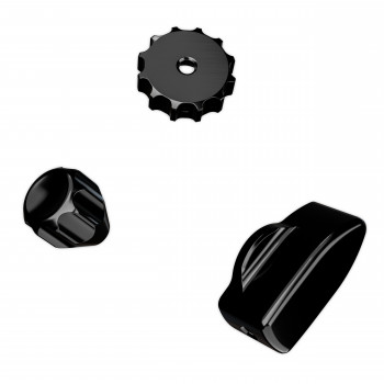 Kit de botões Ascher Racing Knob Kit Pro para volantes de sim-racing, Stealth Black
