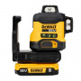 Laser de linhas cruzadas 3x360° DeWalt DCLE34031D1-QW, verde, 40 m, 18 V, bateria 2 Ah, mala TSTAK