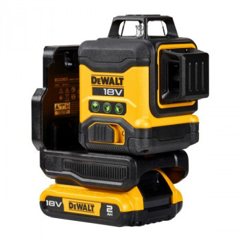Laser de linhas cruzadas 3x360° DeWalt DCLE34031D1-QW, verde, 40 m, 18 V, bateria 2 Ah, mala TSTAK