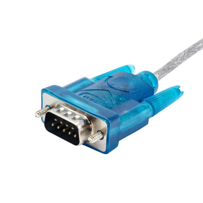 Cabo conversor Akyga AK-CO-02 USB-A macho para RS-232 DB9 macho, 1 m, branco