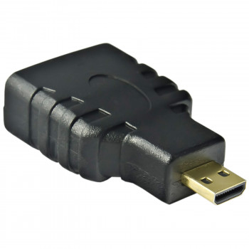 Adaptador Akyga AK-AD-10 HDMI fêmea para Micro-HDMI macho, preto