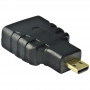 Adaptador Akyga AK-AD-10 HDMI fêmea para Micro-HDMI macho, preto