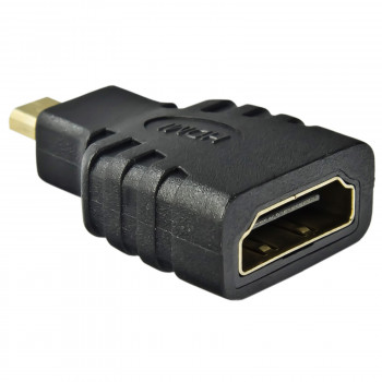 Adaptador Akyga AK-AD-10 HDMI fêmea para Micro-HDMI macho, preto