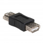 Adaptador Akyga AK-AD-06 USB-A fêmea para fêmea, USB 2.0, preto