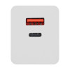 Carregador de parede Akyga AK-CH-20 100W USB-C USB-A PD GaN 5-20V / 1.5-5A branco