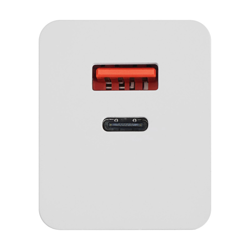 Carregador de parede Akyga AK-CH-20 100W USB-C USB-A PD GaN 5-20V / 1.5-5A branco