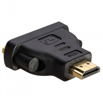 Adaptador Akyga AK-AD-02 DVI-I 24+5 fêmea para HDMI macho, preto