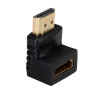 Adaptador Akyga AK-AD-01 HDMI macho para fêmea, 90° angulado para cima, preto