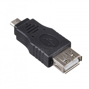 Adaptador OTG Akyga AK-AD-08 USB-A fêmea para Micro-USB macho, preto