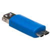 Adaptador OTG Akyga AK-AD-25 USB-A 3.0 (F) para Micro USB-B 3.0 (M), azul