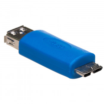 Adaptador OTG Akyga AK-AD-25 USB-A 3.0 (F) para Micro USB-B 3.0 (M), azul